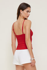 Dynamite US | Ponte Bustier Top RED