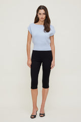 Dynamite Discount | Aria Boat Neck Sweater Blue
