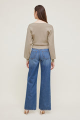 Dynamite Store | V Neck Cardigan Beige