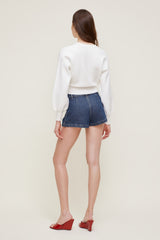 Dynamite On Sale | Balloon Sleeve Cardigan White