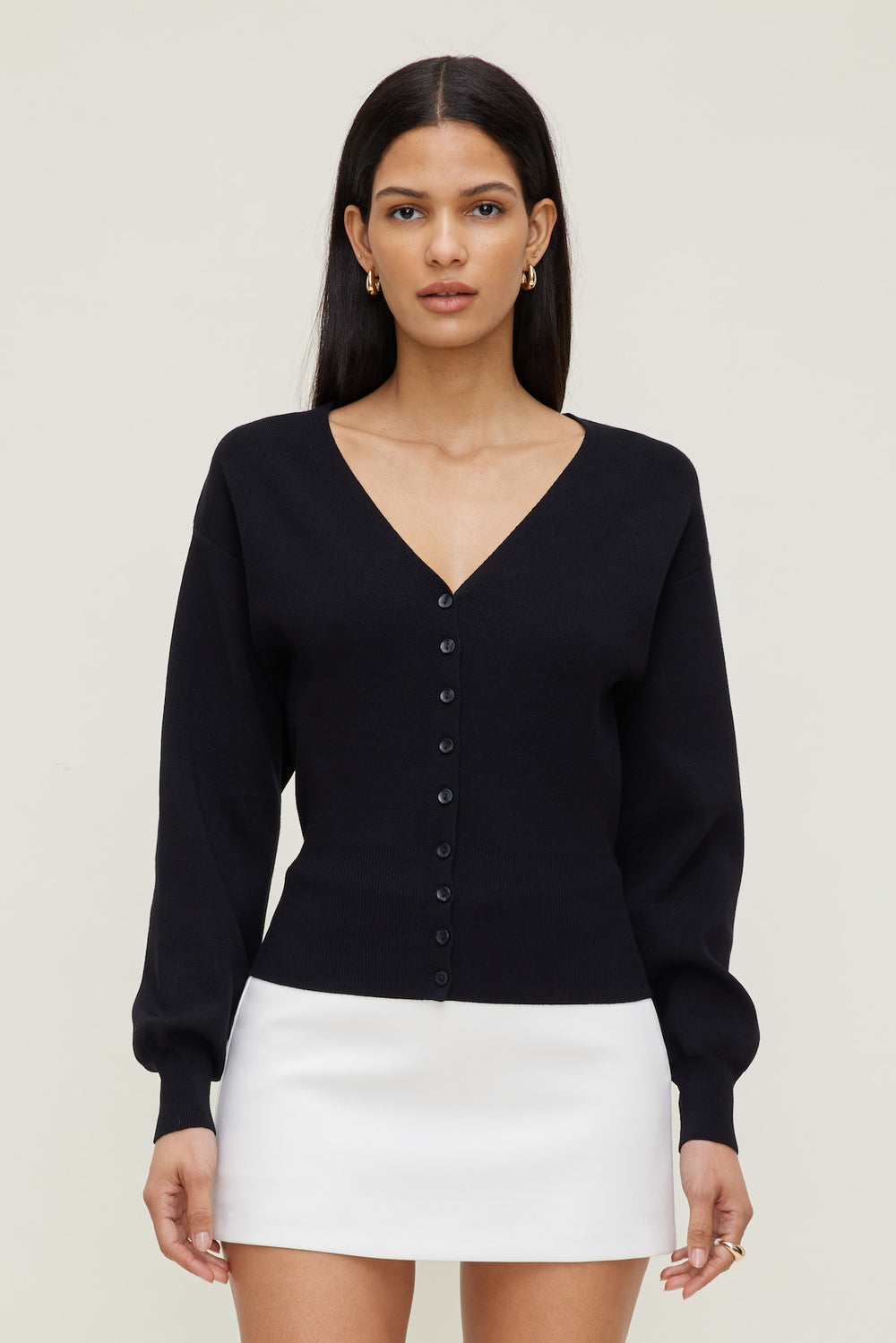 Dynamite Online | V Neck Cardigan Black