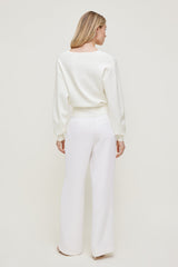 Dynamite Outlet | V Neck Cardigan White
