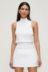 Dynamite Outlet | Mock Neck Sweater Vest White