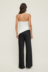 Dynamite Discount | Izzy Wide Leg Satin Pants BLACK