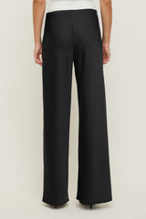 Dynamite Discount | Izzy Wide Leg Satin Pants BLACK