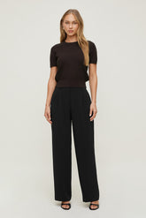 Dynamite Outlets | Alex Airflow Wide Leg Pants Black