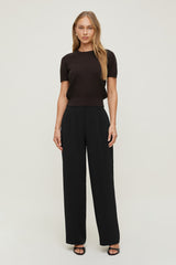 Dynamite Outlets | Alex Airflow Wide Leg Pants Black