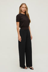 Dynamite Outlets | Alex Airflow Wide Leg Pants Black
