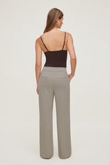 Dynamite US | Yasmin Airflow Straight Leg Pants Beige