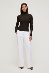 Dynamite Online | Yasmin Airflow Straight Leg Pants White