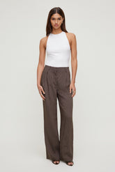 Dynamite Outlet | Alex Striped Wide Leg Pants Brown