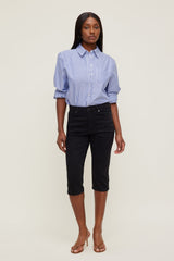 Dynamite On Sale | Stretch High Rise Slim Capri Jeans Blue