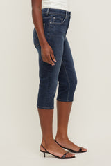 Dynamite Online | Stretch High Rise Slim Capri Jeans Blue