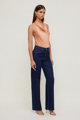 Dynamite Store | Heidi Stretch High Rise Wide Leg Jeans Blue