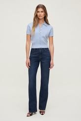 Dynamite Store | Cara High Rise Straight Leg Jeans Blue