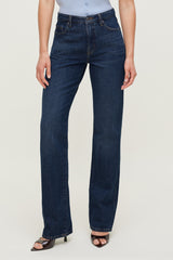 Dynamite Store | Cara High Rise Straight Leg Jeans Blue