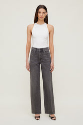 Dynamite Outlets | Heidi High Rise Wide Leg Jeans Black