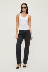 Dynamite US | Cara High Rise Straight Leg Jeans Black