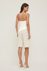 Dynamite Website Shop | Mid Rise Bermuda Shorts Beige