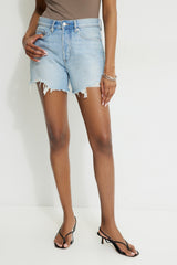Dynamite On Sale | Miles Mid Rise Relaxed Denim Shorts Blue