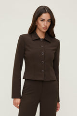 Dynamite Discount | Charlotte Airflow Jacket Brown