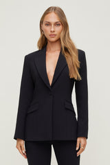 Dynamite Store | Anna Cinched Blazer BLACK