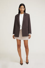 Dynamite Website Shop | Noa Oversized Blazer Brown