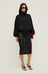 Dynamite On Sale | High Neck Airflow Anorak Black