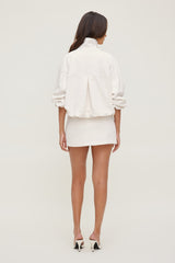 Dynamite Discount | High Neck Airflow Anorak White