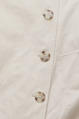 Dynamite Website Shop | Twill Asymmetric Button Up Jacket Beige