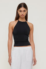 Dynamite Online | Sculpt Racerback Tank Top Black