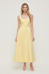 Dynamite Store | Irina Ponte Midi Dress Yellow