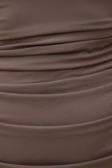 Dynamite Online | Bria Sculpt Mini Dress Brown