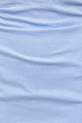 Dynamite Outlets | Linen Off Shoulder Mini Dress Blue