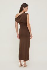 Dynamite Online | Zoe Sculpt Maxi Dress Brown