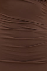 Dynamite Online | Zoe Sculpt Maxi Dress Brown
