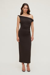 Dynamite Store | Jayde Sculpt Maxi Dress Brown