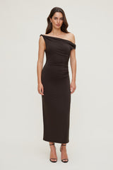 Dynamite Store | Jayde Sculpt Maxi Dress Brown