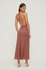 Dynamite Outlets | Deep Cowl Neck Maxi Dress Pink