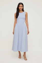 Dynamite Outlets | Iris Ponte Midi Dress Blue