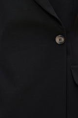 Dynamite Discount | Cap Sleeve Blazer Romper Mini Dress Black