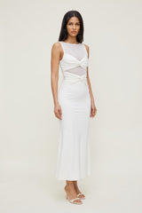Dynamite Online | Julia Sculpt Maxi Dress White