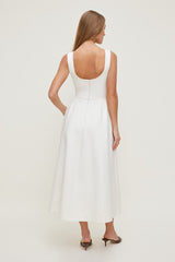 Dynamite Store | Iris Ponte Midi Dress Beige