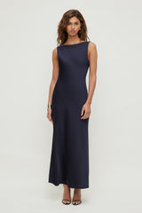Dynamite US | Nora Satin Maxi Slip Dress Navy