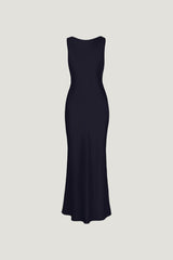 Dynamite US | Nora Satin Maxi Slip Dress Navy