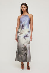 Dynamite Online | Open Back Satin Slip Dress Purple
