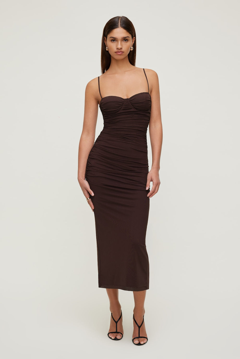 Dynamite On Sale | Mona Mesh Midi Dress Purple