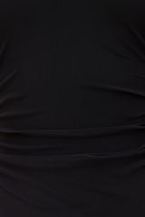 Dynamite Online | Sheer Mesh Halter Maxi Dress Black