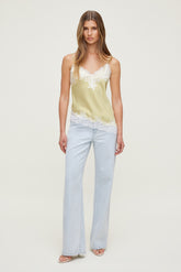 Dynamite US | Heidi High Rise Wide Leg Jeans Blue