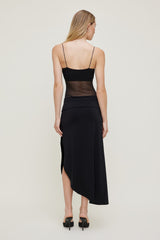 Dynamite US | Bandeau Sheer Mesh Bodysuit Black